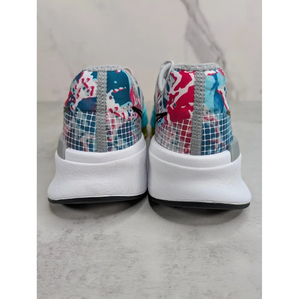 Nike SuperRep Cycle 2 Women's Gray Training Shoes US 7 Turquoise Pink CW2317-002